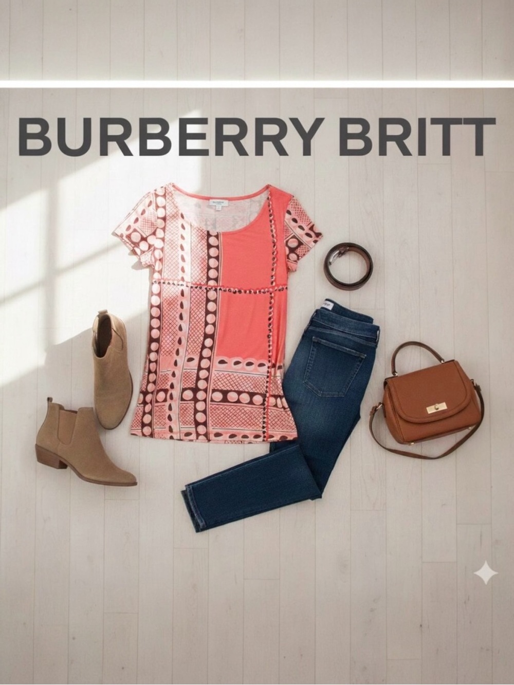 Burberry Brit Scoop Neck Top Sz. S